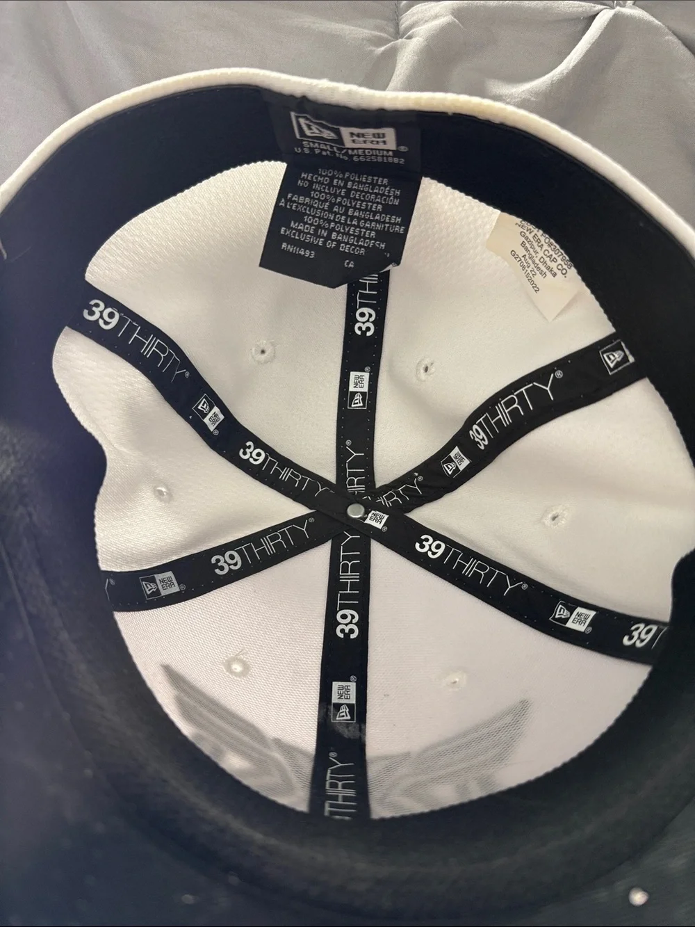 PXG White Cap with Black Raised Logo - S/M